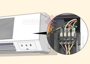 نصب-اسپلیت-اتصالات-الکتریکی-یونیت-داخلی