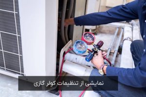 نمایشی از تنظیم کولر گازی