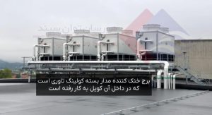نمونه ای از برج خنک کننده مدار بسته مکعبی